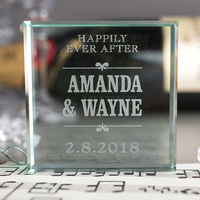 Personalised Glass Token - Happily Ever After