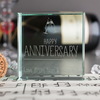 Personalised Glass Token - Happy Anniversary