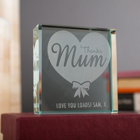 Personalised Glass Token - Thanks Mum