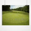 Personalised Golf Green Print