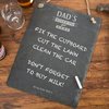 Personalised Hanging Slate Chalkboard - Dad