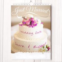 Personalised Just Married Calendar - New Edition