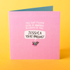 Personalised Katie Abey Card - Pigeon With a Handbag