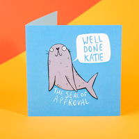 Personalised Katie Abey Card - Seal of Approval