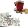 Personalised Landranger Map Jigsaw Coasters