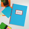 Personalised Large Diary - Blue Polka Dots