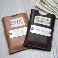 Personalised Leather Credit Card Holder