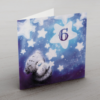 Personalised Me To You Card - Any Age Stars Blue