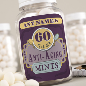 Personalised Mints - Anti-Aging Mints,  Age & Name
