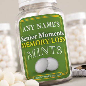 Personalised Mints - Senior Moments Mints