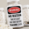 Personalised Mints - Warning