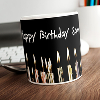 Personalised Mug - Birthday Candles