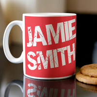 Personalised Mug - Cherry Red