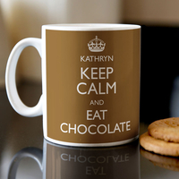 Personalised Mug - Keep Calm and Eat Chocolate