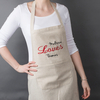 Personalised Natural Apron - Love Someone