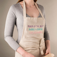 Personalised Natural Apron - Maker Of The Best