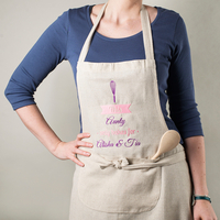 Personalised Natural Apron - Only Bakes For