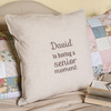Personalised Natural Cushion - Senior Moment