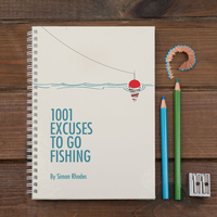 Personalised Notebook - 1001 Excuses to go Fishing