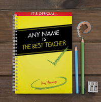 Personalised Notebook - Best Teacher - Official