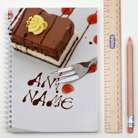 Personalised Notebook - Chocolate Sauce