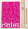 Personalised Notebook - Classic Pink