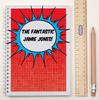 Personalised Notebook - Comic Speech Bubble - Red
