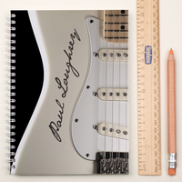Personalised Notebook - Cream Guitar