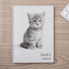 Personalised Notebook - Cute Kitten