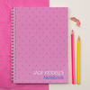Personalised Notebook - Dotty Pink