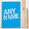 Personalised Notebook - Electric Blue