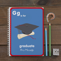 Personalised Notebook - G is for Graduate