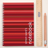 Personalised Notebook - Horizontal Pattern