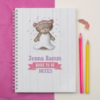 Personalised Notebook - Hugs - Bride To Be