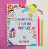 Personalised Notebook - It was my Brother Scribble