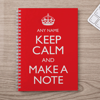 Personalised Notebook - Keep Calm