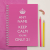 Personalised Notebook - Keep Calm You