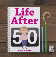 Personalised Notebook - Life After 50 for Her