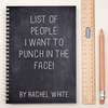 Personalised Notebook - List Of People