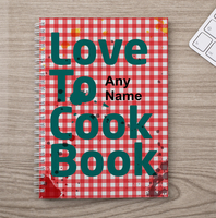 Personalised Notebook - Love to Cook Book