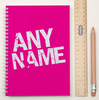 Personalised Notebook - Magenta