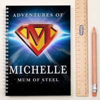 Personalised Notebook - Mum Of Steel