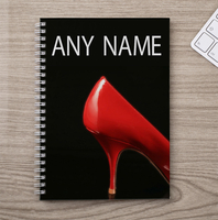 Personalised Notebook - Red Stiletto