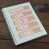 Personalised Notebook - Ribbon & Hearts