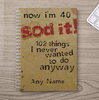 Personalised Notebook - Sod It