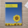 Personalised Notebook - Sunflower