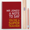 Personalised Notebook - Super Teacher