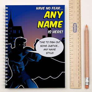 Personalised Notebook - Superhero for Him