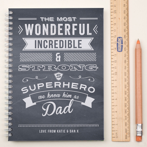 Personalised Notebook - Superhero Known As Dad