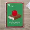 Personalised Notebook - T is for Teacher